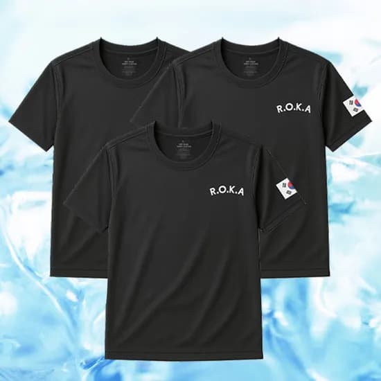 DMPS ROKA 반팔 쿨드라이, 블랙, S, 3장