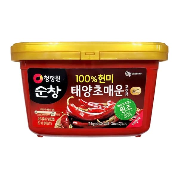 청정원 순창 100%현미 태양초 매운고추장 골드 2kg 1개