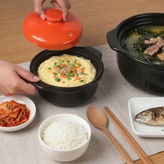 타존 내열냄비, 소, 1000ml, 투톤컬러, 1개