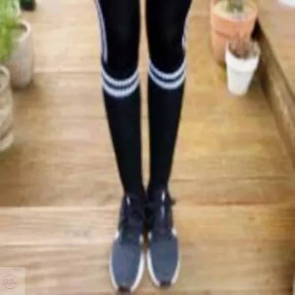 런웨이브 투라인 긴등산양말 블랙 L 1개
