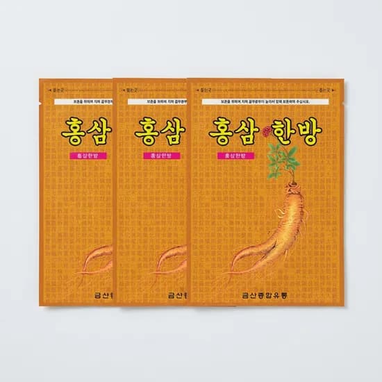 홍삼 한방 패드 20장 3개 60매입 1세트