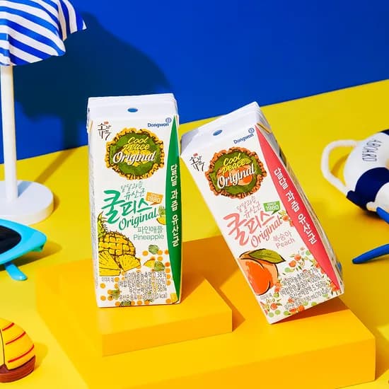 동원 쿨피스 복숭아, 190ml, 45개