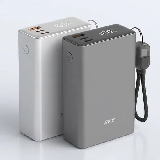 스카이 필 솔리드 반고체 세이프 보조배터리 SKY-SS20 20000mAh PD QC 22.5W 그레이 1개