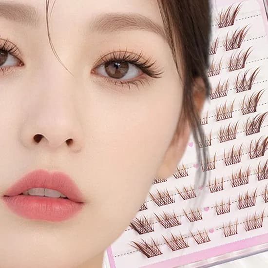 인너원 청순여리 인조 속눈썹, 브라운, 10줄, 1개