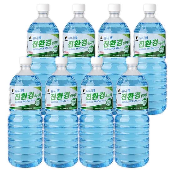 유니켐 에탄올 워셔액, 1.8L, 8개입, 1박스