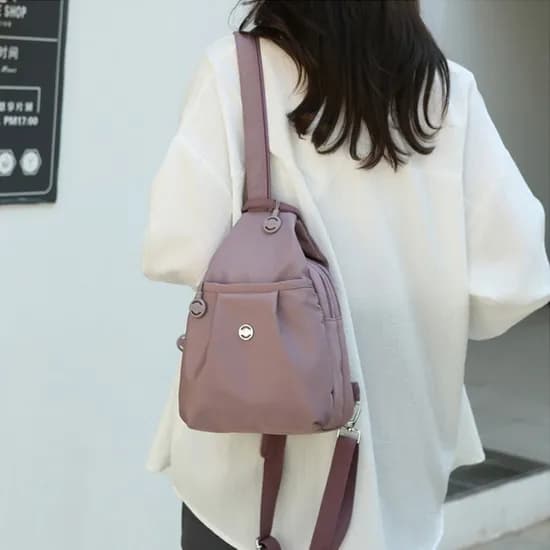 캐주얼 여행 가방 여성 옥스퍼드 미니 백팩 BAG-MB-001, 블랙, 1개