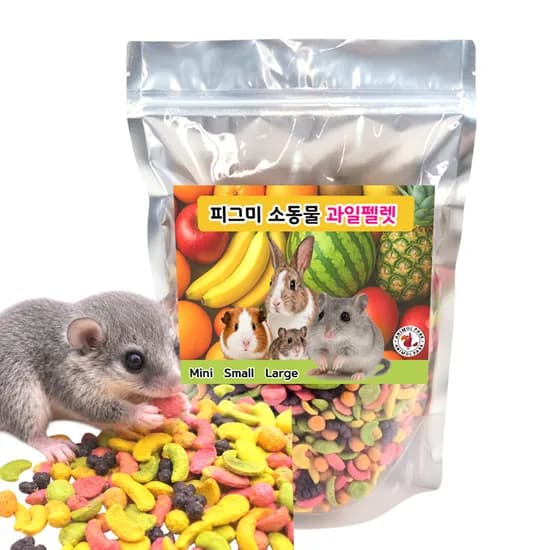 애니몰파크 피그미 소동물 과일펠렛, 햄스터, 라지, 400g, 1개