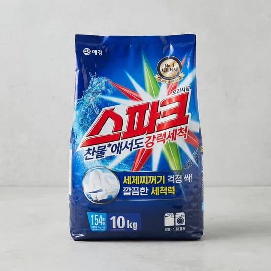 애경 스파크 가루세제 10kg 1개