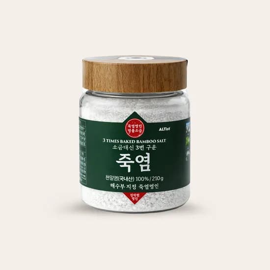 ALTist 소금대신 3번 구운 죽염 210g 1개