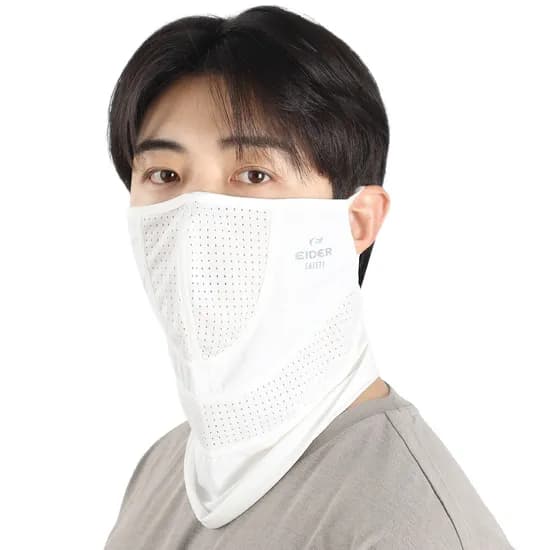 아이더세이프티 자외선차단 냉감 쿨템프 넥마스크, 화이트, FREE, 1개