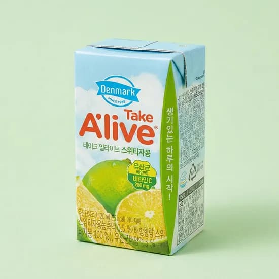 덴마크 테이크얼라이브 스위티자몽 120ml 48개 15,500원
