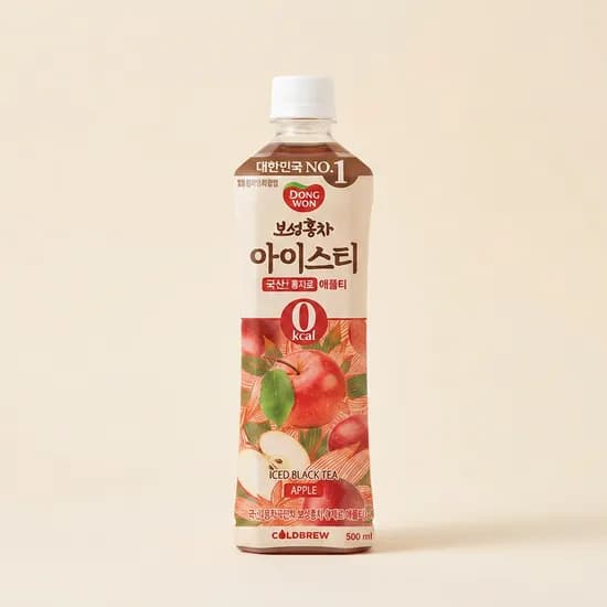 동원F&B 보성홍차 아이스티 제로 애플 500ml 24개