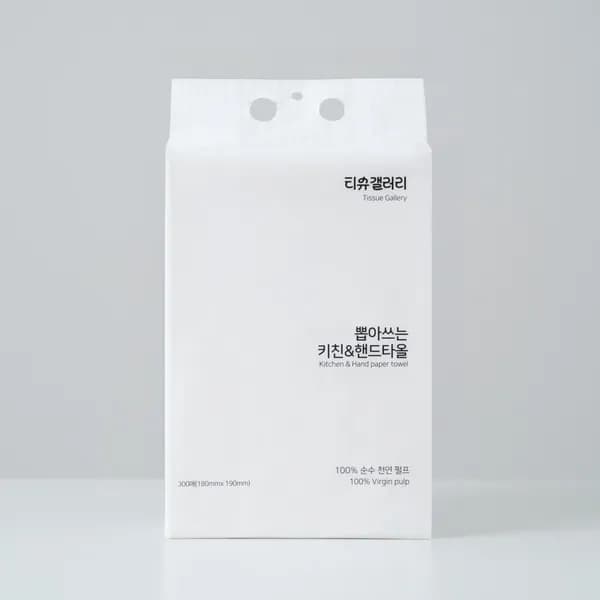 티슈칼리 3겹 뽑아쓰는 키친타올 300매 5팩