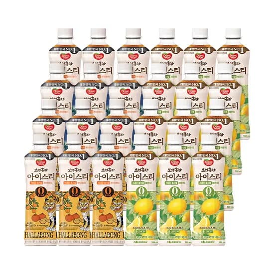 동원 보성홍차 아이스티 제로 한라봉 외 1종 500ml 24개