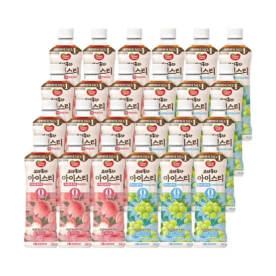 동원F&B 보성홍차 아이스티 제로 복숭아 외 샤인머스캣 500ml 24개