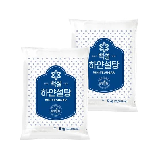 백설 하얀설탕 5kg 2개