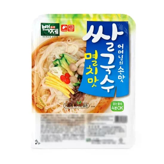 백제 쌀국수 멸치맛 92g 20개