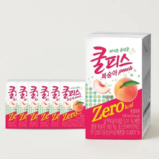 쿨피스 제로 복숭아맛 140ml 24개 8,589원