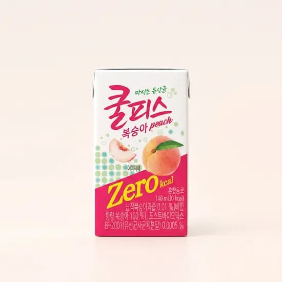 동원 쿨피스 제로 복숭아 140ml 48개