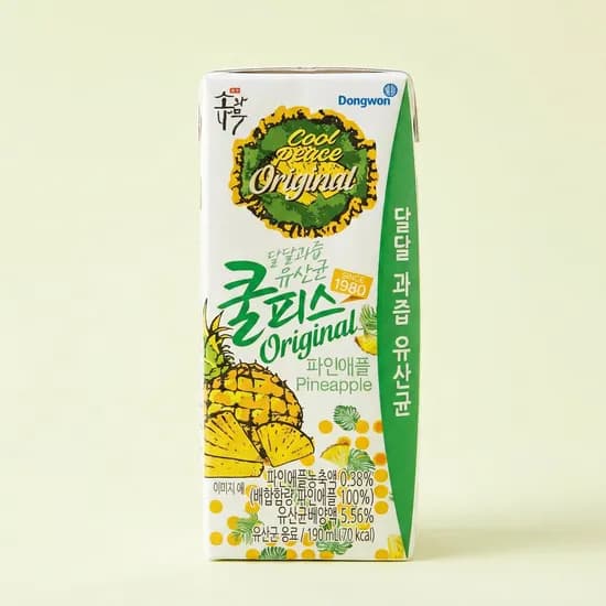 롯데칠성 쿨피스 파인애플 190ml 30개