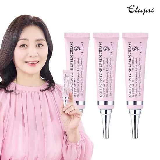 엘루자이 콜라겐 톤업 선크림 30ml 3개