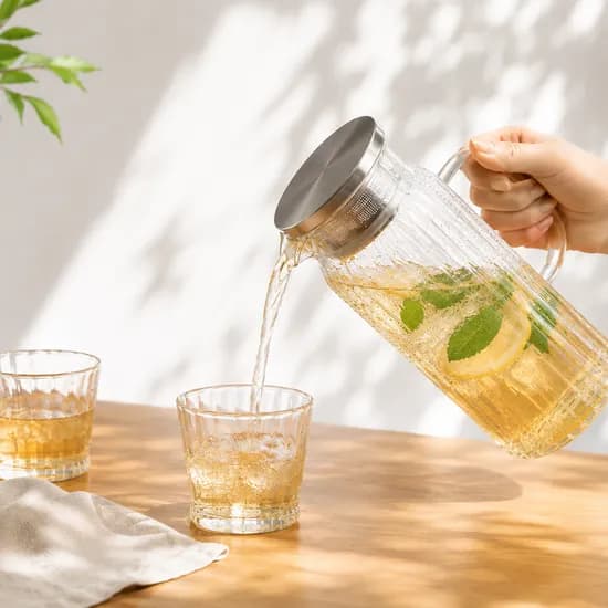 뉴포츠 내열유리물병, 1L, 투명, 1개