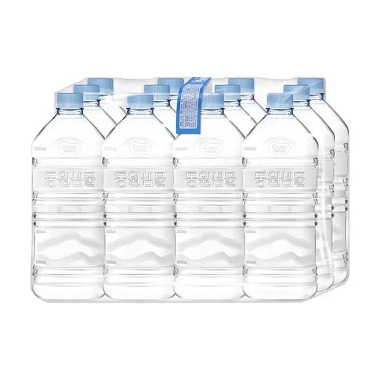 동원 샘물, 무라벨, 1.1L, 12개