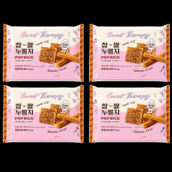 Sweet Therapy 찹쌀 누룽지 팝 라이스 츄러스맛 300g 12개입 4개 16,800원