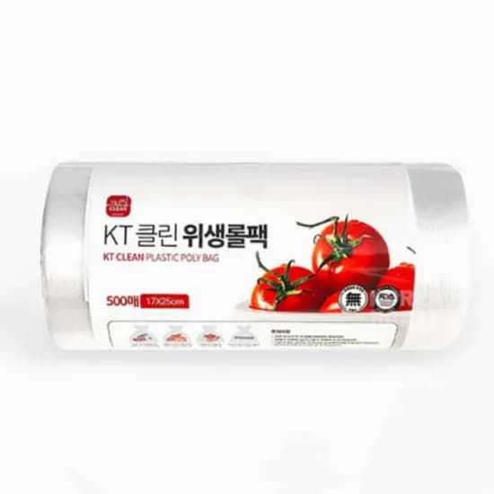 KT 클린 위생롤팩, 170x250mm, 100매, 1개
