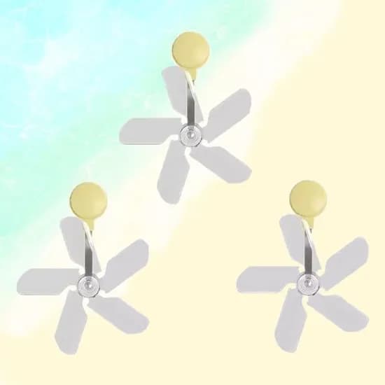 에어컨 부착형 무동력 공기순환팬 날개, 화이트 세트, 1개