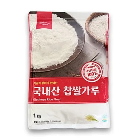 새롬 국내산 찹쌀가루 1kg 1개