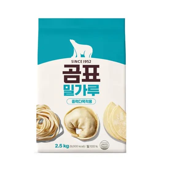 대한제분 곰표 중력밀가루 중력분 2.5kg 1개
