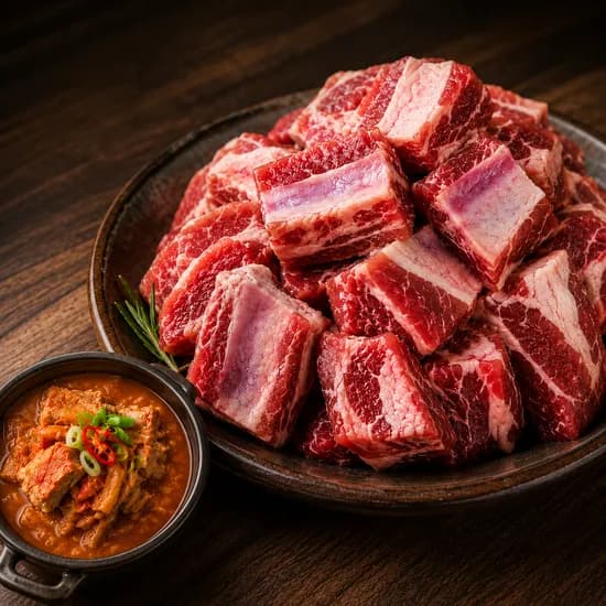 한돈 등갈비 자투리 생고기, 1kg, 1개