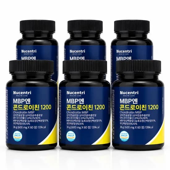 뉴센트리 MBP엔 콘드로이친 1200 600mg 60정 6개