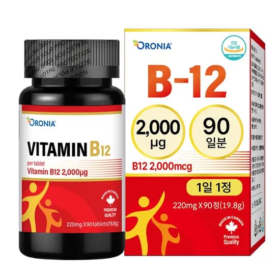 오로니아 비타민 B12 220mg 90정 1개