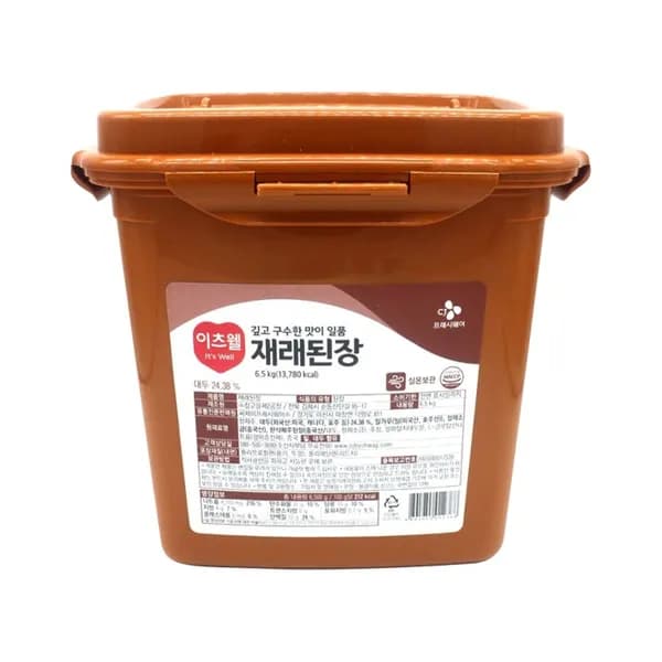 CJ제일제당 이츠웰 재래식 된장 대용량 6.5kg