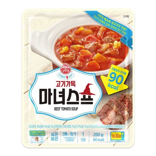 오뚜기 고기가득 마녀스프 250g 4개