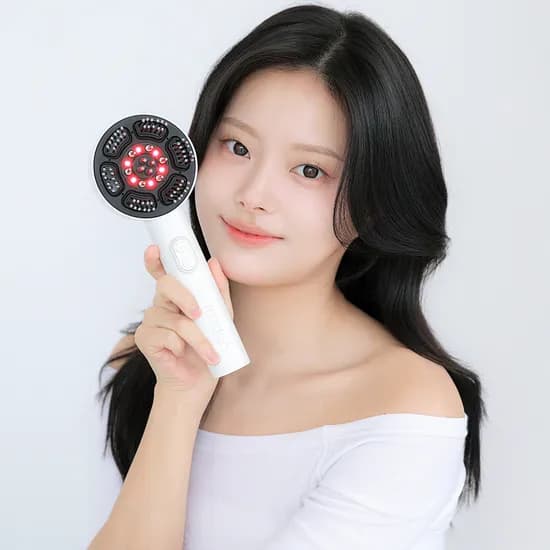루컴즈 모딘 웨이브 두피 케어 마사지기 HMB01, 화이트, 1개 + 두피앰플, 1개