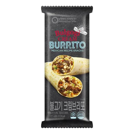 남향푸드 또띠아 불고기 크림브리또 125g 8개