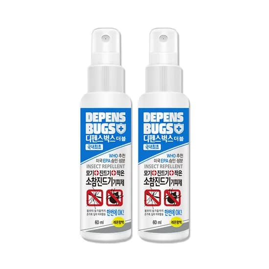 디펜스벅스 더블 진드기기피제 60ml 2개