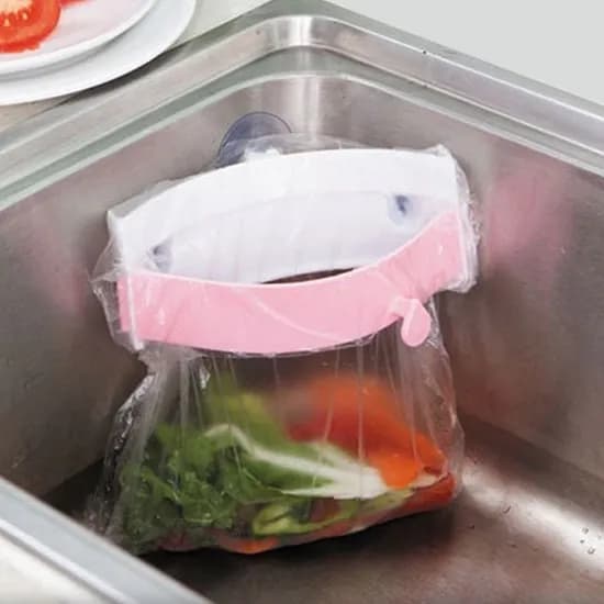 KIMOS 음식물쓰레기 거치대, 핑크, 1개