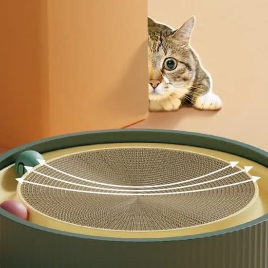 고양이 원형 공놀이 스크래쳐, 리필, 450mm, 1개