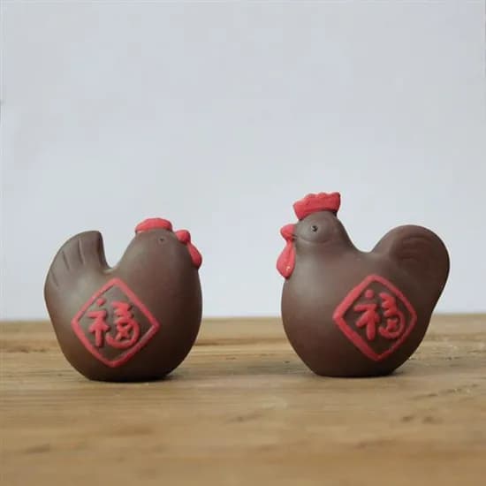 꼬꼬댁 도자기 닭 차총, 한쌍