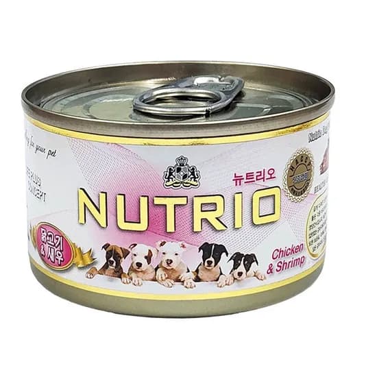 뉴트리오 강아지캔, 강아지, 치킨&새우, 캔형, 100g, 24개입, 1개