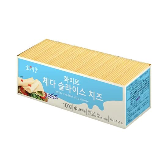 동원 소와나무 화이트 체다 슬라이스 치즈 18g 100매 1개
