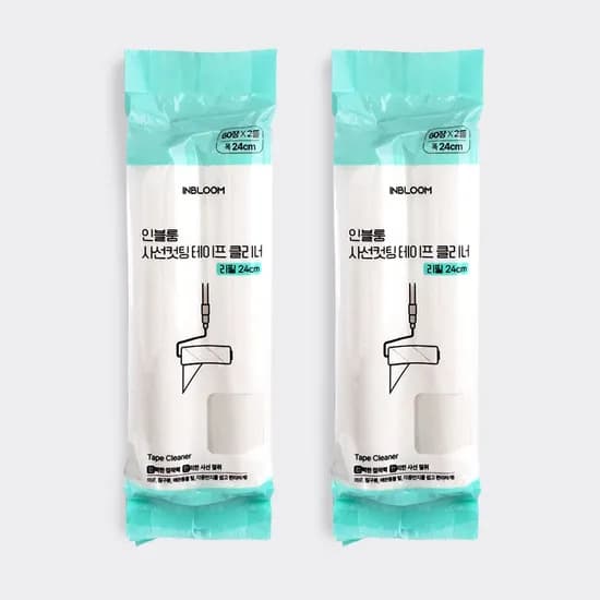 인블룸 사선컷팅 테이프 클리너 리필 24cm 2입 10개