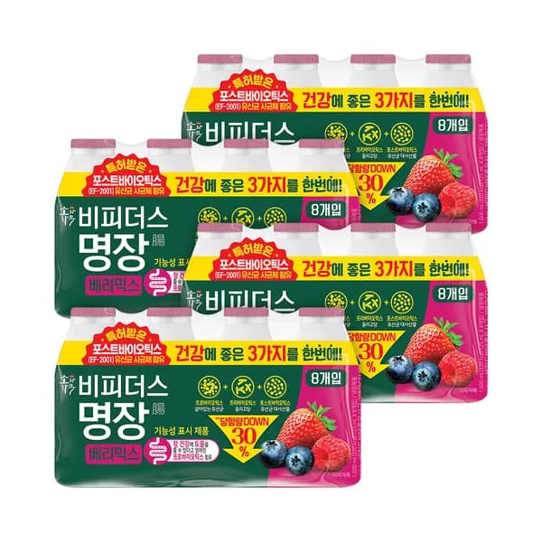 소와나무 비피더스 명장 베리믹스 125ml 8개