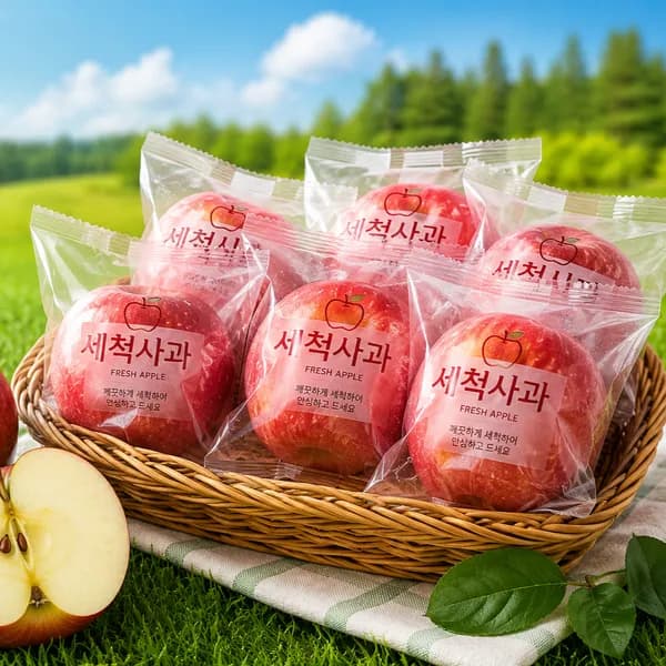 아삭달콤 프리미엄 세척사과 3kg 1박스 11,400원
