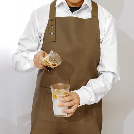 인블룸 방수 스트랩 앞치마, 브라운블랙, 2개