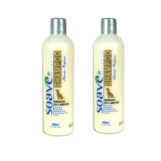 쏘아베 반려동물 벼룩 진드기 방지 샴푸, 500ml, 2개